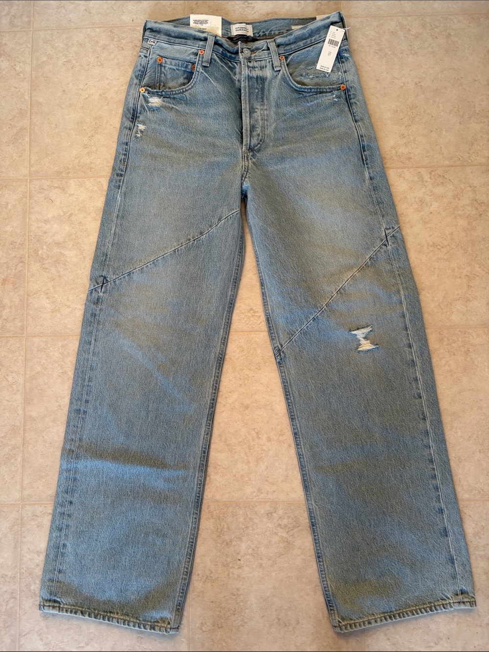 Citizens Of Humanity Light Blue Straight-Leg Jeans